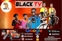 a black tv advertisement with a group of people